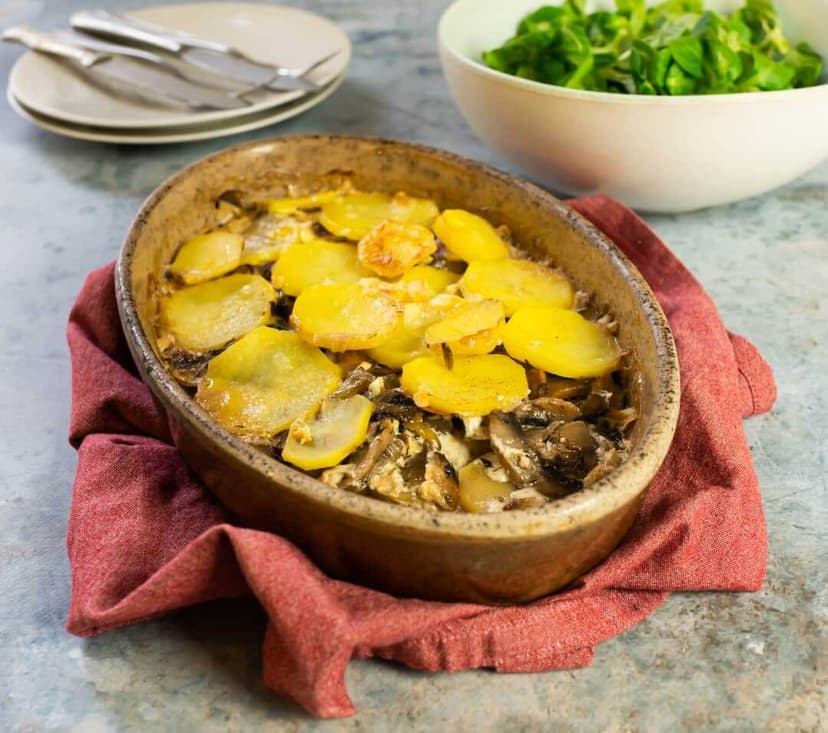 Gratin Dauphinois aux champignons